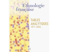 Ethnologie française 2003 - Hors-Série: Tables analytiques 1971 - 2002
