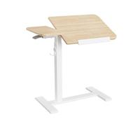 ETHU Bureau de lit multifonction à roulettes pour ordinateur portable, réglable en hauteur, bureau inclinable et roulettes encastrées, table de chevet mobile, bureau debout ergonomique pour bureau et