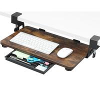 ETHU Support Clavier,Petit Plateau pour Clavier,Plateau pour Clavier et Souris Coulissant sous Le Bureau, Coulissant Ergonomique 500x300mm,Ergonomique pour la Maison et Le Bureau