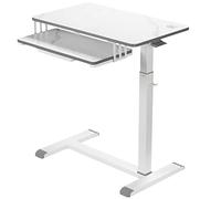 ETHU Table de Lit Réglable Mobile avec Roues - Plateau pour Canapé, Hôpital, Bureau - Station de Travail pour Ordinateur Portable à Domicile et au Bureau