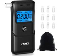 Éthylomètre électronique homologué CEE - Précision médicale, écran LCD, 10 embouchures incluses, usage maison & voiture
