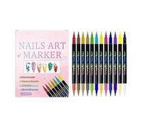 Éthylomètre - Lot de 12 stylos à ongles double face - Testeur d'alcooémie Par Souffle - Pour femme, femme, petite amie, fille, vacances, Noël, anniversaire, fête, maison, salon débutant