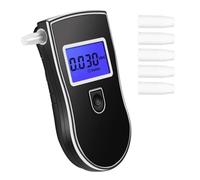 Ethylotest Electronique Alcootest avec Ecran LCD Portable Homologué Affichage Précise 3 Unités Test Alcoolémie+5 Embouts