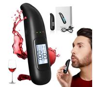 Ethylotest Electronique avec Précision de La Police, Éthylotest avec Écran LCD, Rechargeable, Test Alcoolémie Portable Utile pour Les Personnes et Les Professionnels