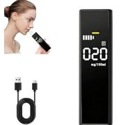 Éthylotest Électronique Haute précision Alcootest Portable avec Écran LCD | Alarme 3 Couleurs Testeur d'alcool Sans Contact Propre et Hygiénique pour Conduite Fêtes pour Contrôles Instantanés