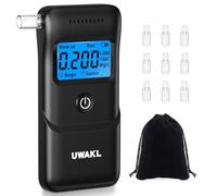 Ethylotest Electronique Homologué Alcootest Professionnel: Éthylomètre Haute Précision avec Affichage Numérique LCD - Portable Testeur d'alcool ave 10 Embouchures - Alcotest Usage Maison Voiture Fêtes