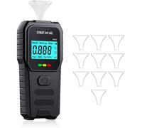 Ethylotest Electronique, Homologué NF Ethylometre, Alcootest, Contient 10 buses, Affichage LCD, Détection Rapide, Professionnel