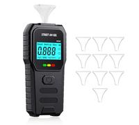 Ethylotest Electronique, Homologué NF Ethylometre, Alcootest, Contient 10 buses, Affichage LCD, Détection Rapide, Professionnel pour un Usage Domestique【Batterie Non Incluse】