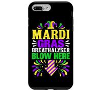 Éthylotest Mardi Gras Blow Here Coque pour iPhone 7 Plus/8 Plus