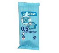 ETHYLOTEST Norme NF X 20702 - Taux 0,5 g - Lot de 40 ex - sans Chrome - Produit Français - Le Ballon
