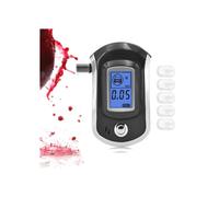 Éthylotest numérique portable avec écran LCD, testeur d'alcool électronique léger, analyseur d'haleine de type police