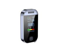 Éthylotest précis de police - Avec écran LCD numérique bleu - Rechargeable - Alcootest portable - Pour les particuliers - Capteur semi-conducteur - Alarme