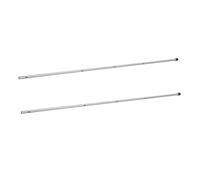 ETHZZLE 2 Pièces Foosball Table Rods Stainless Steel Replacement Poles with Plastic Tips for Indoor Soccer Machine Accessories Compatible with Table Football Games
