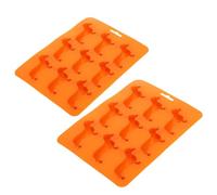 ETHZZLE 2 pièces Moule à Glaçons Silicone Chien Flexible Compartiments pour Glace et Fondant Bac à Glaçon Original et Facile à Démouler Cuisine et Pâtisserie