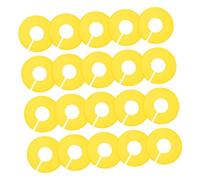 ETHZZLE 20 Pièces Lot de Séparateurs de Vêtements Ronds Plastique Organiseurs de Penderie et Stables pour Tringles Marqueurs de Écrits pour Rangement