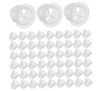 ETHZZLE 200 Pièces Replacement Transparent Plastic Bottle Caps For Essential Oil Diffusers Round Stopper Plugs For Perfume Bottles And Diffuser Reeds Easy Installation Home And Office