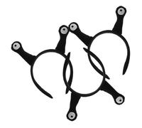 ETHZZLE 3 pièces Bandeau Antenne Escargot Noir Léger et Confortable Accessoires Amusants pour Fête et Cosplay Serre-tête Doux et Flexible pour Événements Festifs