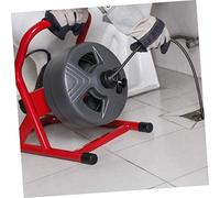 ETHZZLE 7 pièces Accessoires de Débouchage Canalisation Acier Manganèse Noir Kit Professionnel pour Nettoyage Canaux Évier Salle de Bain et Cuisine Installation Facile