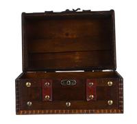 ETHZZLE Coffre Au Trésor Pirate Boîte De Rangement pour Bijoux Et Objets De Collection Coffre Décoratif Vintage avec Serrure