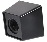 ETHZZLE Logo de Station de Microphone Trapézoïdal Noir en ABS et Mousse Support D’Interview sans Fil Compact Porte-Logo Professionnel pour Microphone Accessoire Solide pour Reportage