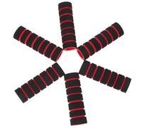 ETHZZLE Lot de 10 Coussinets en Mousse Noire et Rouge pour Équipement de Musculation Manchons de Rechange 20Mm X 105Mm Accessoires pour Machine D’Entraînement Abdominal et Banc de