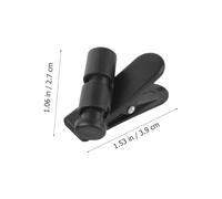 ETHZZLE Lot de 2 Clips pour Casque Audio en ABS Noir Supports Anti-Perte pour Câble de Microphone Pinces Légères pour Course Marche et Randonnée