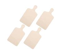 ETHZZLE Lot de 4 Planches à Découper Miniatures en Bois Naturel 23X89X03 CM pour Garçon et Filles Jouets DIY de Peinture et Décoration Accessoires Ludiques pour Jeux D’Imitation et