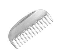 ETHZZLE Peigne Métallique Large Dents pour Animaux Outil Démêloir Aluminium Portable pour Chien et Chat Détachant Nœuds et Poils Morts et Adapté Voyage Surface Argentée