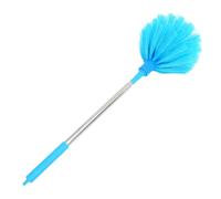 ETHZZLE Plumeau Télescopique Bleu Ciel 23 M avec Brosse à Poils Durs Dépoussiéreur Extensible pour Plafond et Toit Outil de Nettoyage Domestique Toiles D’Araignée et Poussière