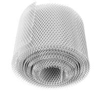 ETHZZLE Protège-gouttière En Aluminium 127mm x 6.1m Protection Les Feuilles Maille Anti-pluie Écran De Gouttière Pour Jardin Et Maison Couvercle De Gouttière