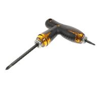 ETHZZLE Tournevis T Flexible Double Usage Poignée Antidérapante en Acier Taille Compacte Outil de Réparation Ménager Polyvalent Usage Électronique et Domestique Couleur Aléatoire