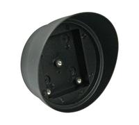 EtiamPro Capot de réflecteur pour Barriere Lumineuse, Protection Solaire pour réflecteur Serie PEM, Rond Noir, Compatible avec réflecteurs Ronds et carres, ameliore la stabilite de Detection