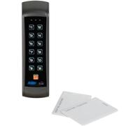 Etiampro Clavier À Code Pour Le Contrôle D'Accès Avec Double Relais,Résistant Aux Intempéries,Autonome,Clavier Éclairé,Adapté Aux Portes Verrouillées Ou Déverrouillées Électriquement,Fonctionne