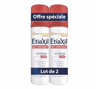 Etiaxil Anti-transpirant Aérosol Extrême 96h - Sans alcool - Protection puissante contre la transpiration et les odeurs - Peaux sensibles - Testé dermatologiquement* - Anti-taches - 150 ml - Lot de 2