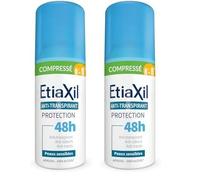 ETIAXIL - Anti-transpirant - Transpiration Modérée - Aisselles - COMPRESSÉ - Peaux Sensibles - 100 ml (Lot de 2)
