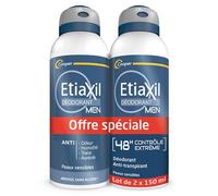 Etiaxil Déodorant Men Anti-Transpirant Contrôle 48h Lot de 2 x 150ml