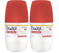 ETIAXIL - Déodorant Anti-transpirant - Transpiration Modérée - Aisselles - Extrême 96h - Peaux Normales - Efficacité 96h - Roll on - 50 ml (Lot de 2)
