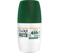 ETIAXIL - Déodorant Anti-transpirant Végétal - Transpiration Modérée - Certifié Bio - Aisselles - 48h - Parfum Thé vert - Roll On - 50 ml
