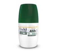 ETIAXIL - Déodorant Anti-transpirant Végétal - Transpiration Modérée - Certifié Bio - Aisselles - 48h - Parfum Thé vert - Roll On - 50 ml