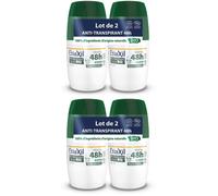 ETIAXIL - Déodorant Anti-transpirant Végétal Transpiration Modérée Certifié BIO Aisselles 48h Parfum Thé vert Roll On 50 ml Lot de 2 Rouleau 2x100