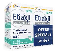 Etiaxil Déodorant Détranspirant 4 jours Sensitive Lot de 2 x15ml