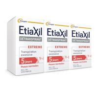 ETIAXIL - Déodorant Détranspirant - Traitement Transpiration Excessive - Aisselles - EXTREME Peaux Normales - Efficacité 5 jours - 15 ml - lot de 3