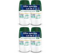ETIAXIL - Déodorant Végétal Certifié BIO Parfum Lotus 24H Aisselles Adapté aux peaux sensibles Roll-on 50ml Lot de 2 Rouleau 2x100 ml