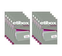 Etibox Lot De 10 Boites 100 Feuilles A4 2400 Etiquettes Cop/Las/Jet Coins Droits 70 X 36 Mm Blanc