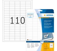 Etiketten A4 weiß 38,1x12,7 mm Movables/ablösbar Papier mat 2750 St.