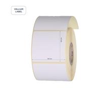 ETIKTECH - Etiquettes autocollantes vierges 100x100mm blanc mat diamètre mandrin 76 Vendues par 1 rouleau. 1000 étiquettes par rouleau. Compatible avec les imprimantes thermiques