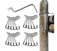 Étillants en fil de fer barbelé - Outils d'étirement en acier pour la tension de la ligne, installation d'orpice de remplacement d'ajustement universel Configuration de l'installation | Équipement de