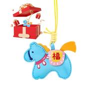 Etiquetas De Identificação Para Bagagem | Ornement de Sac Bijou Symbolique,Breloque Pour Porte-Clés Chinois Année Du Cheval,Pour Petite Amie Famille Amis Couples Sœurs Sac À Dos Tote Housse De Tél