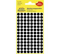 Zweckform - Noir - diamètre 8 mm 416 étiquette(s) (4 feuille(s) x 104 étiquettes