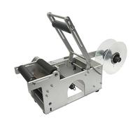 Étiqueteuse adhésive ronde LT-50, semi-automatique, manuelle, for petits sacs en plastique, bouteilles carrées, double face pour le bureau de la logistique
